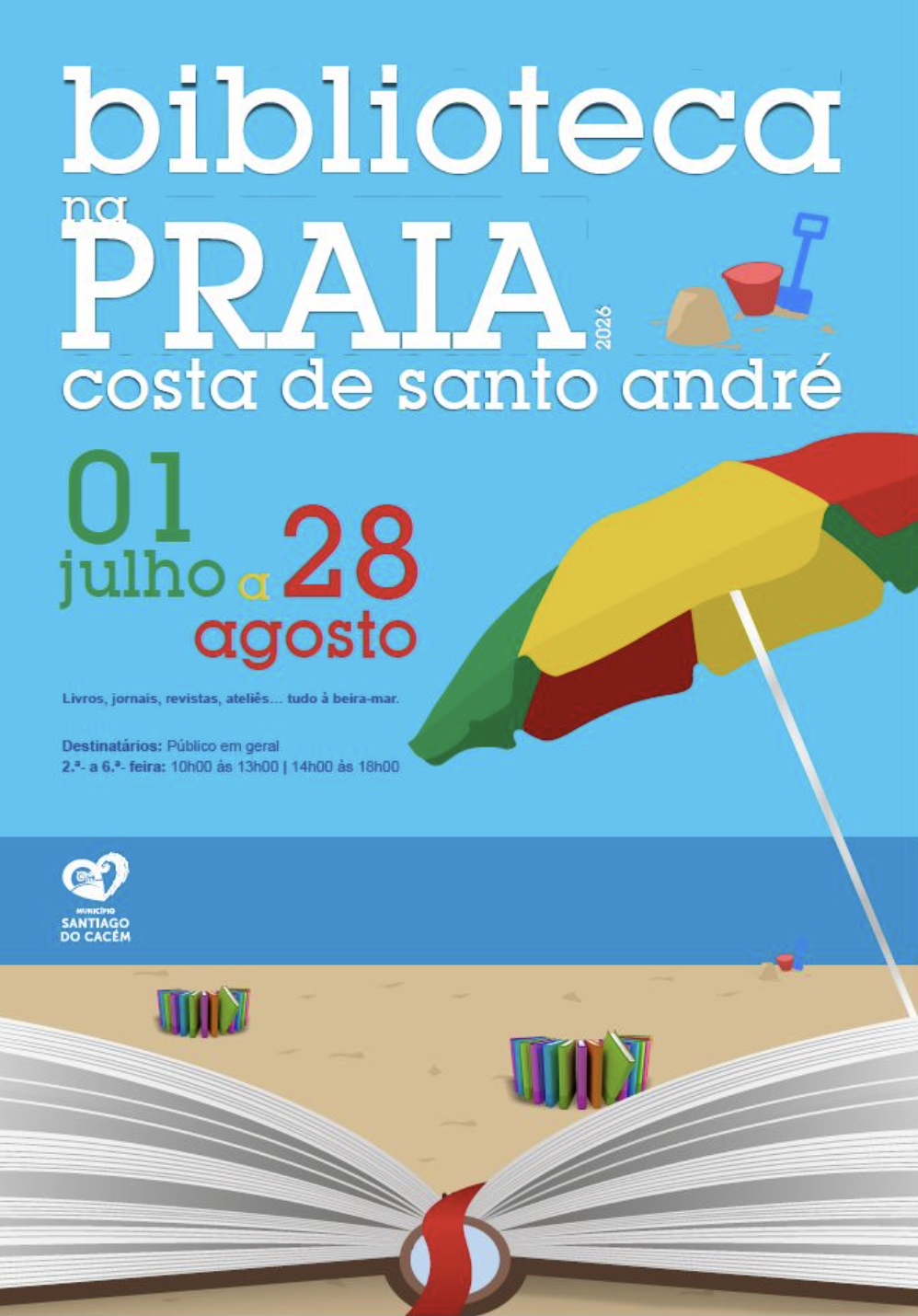 Biblioteca na Praia 2026 – Costa de Santo André — event image